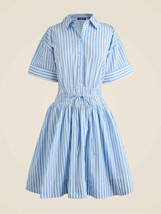 J. Crew Dresses & Skirts - J. Crew Light Blue and White Striped Shirt Dress